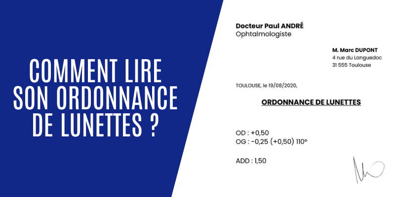 Comment lire son ordonnance de lunettes