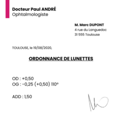 Comment Lire Ordonnance Lunette De Vue Opticien Controle Vue
