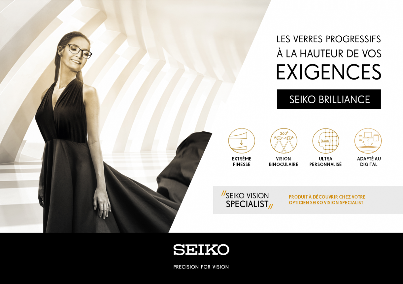 Verres progressifs brillance SEIKO