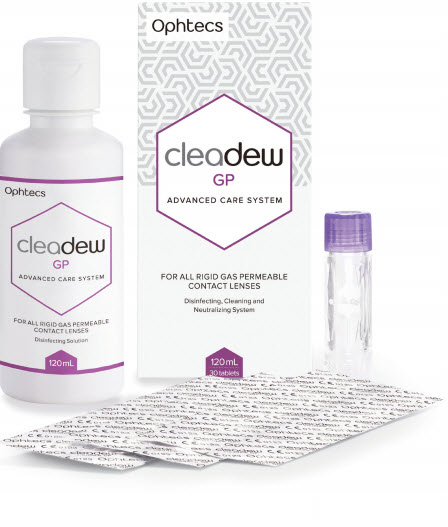 cleadew gp, produit pour lentilles rigides