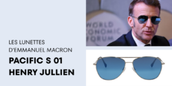 Les lunettes Henry Jullien d'Emmanuel Macron 